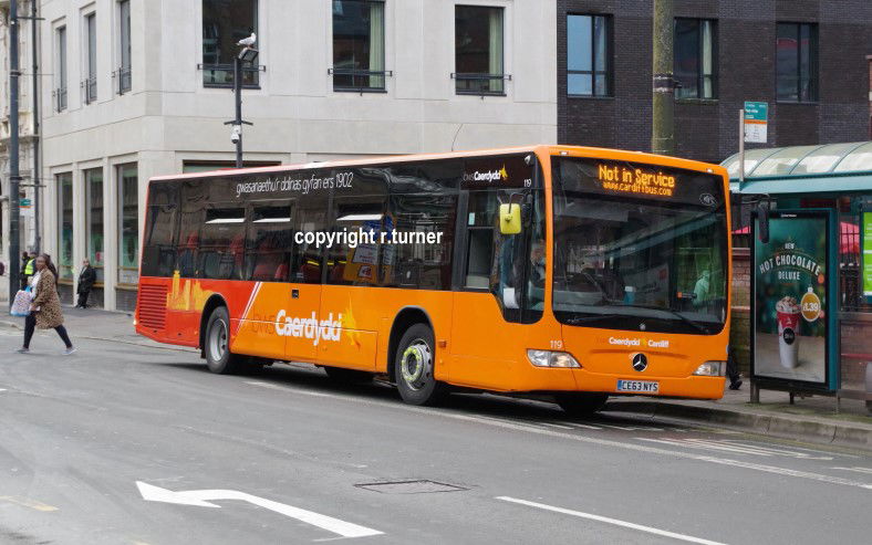 Cardiff Bus 119 CE63 NYS.