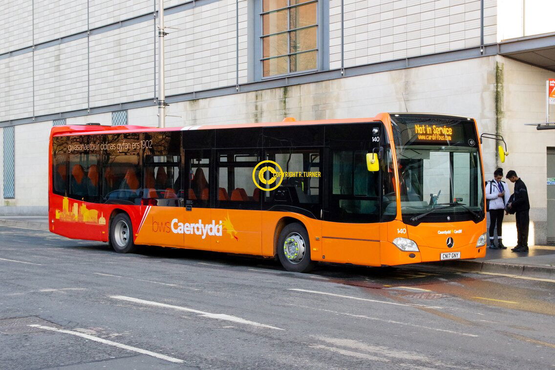 Cardiff Bus 140 CN17 GNY.