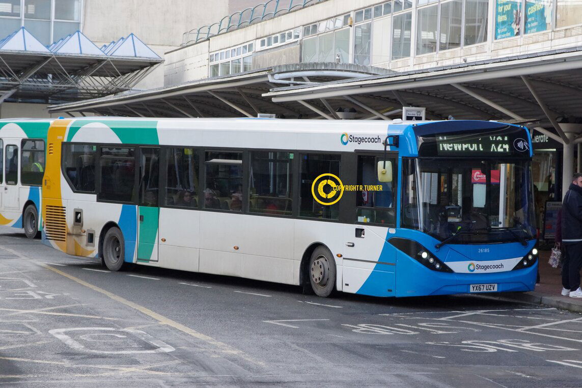 Stagecoach South Wales 26185 YX67 UZV.