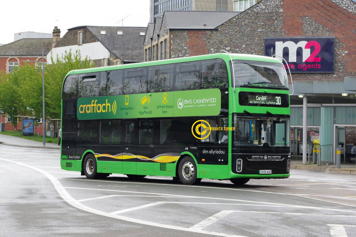 Newport Bus 418 CK24 AUH.