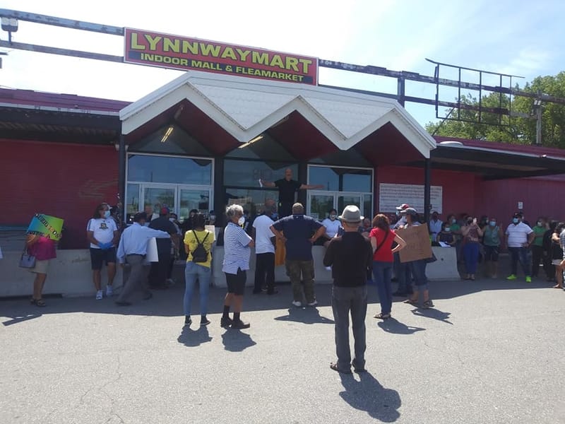 Lynn Mart Support Protest