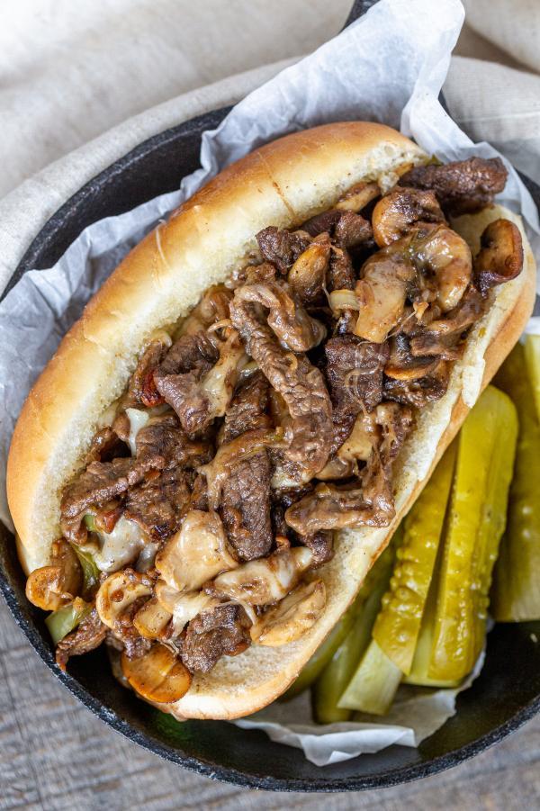 The 747 Philly Cheesesteak Sandwhich