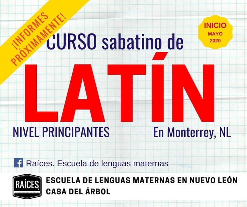 Curso sabatino de Latín (CANCELADO)