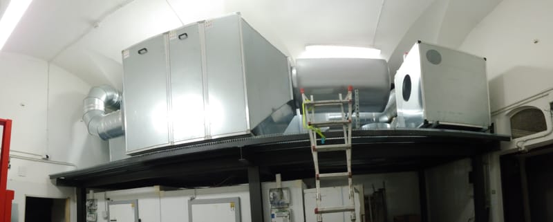 Veneto Roma, avviati gli impianti ventilazione locali di cottura.