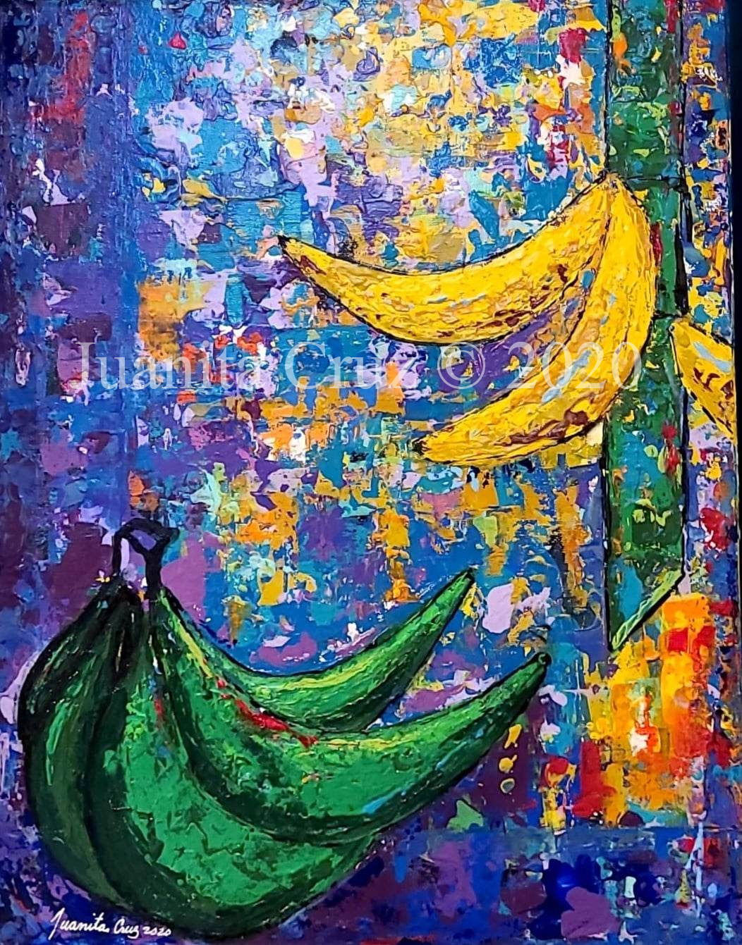 Díptico “Plátanos en la ventana #1" © 2020