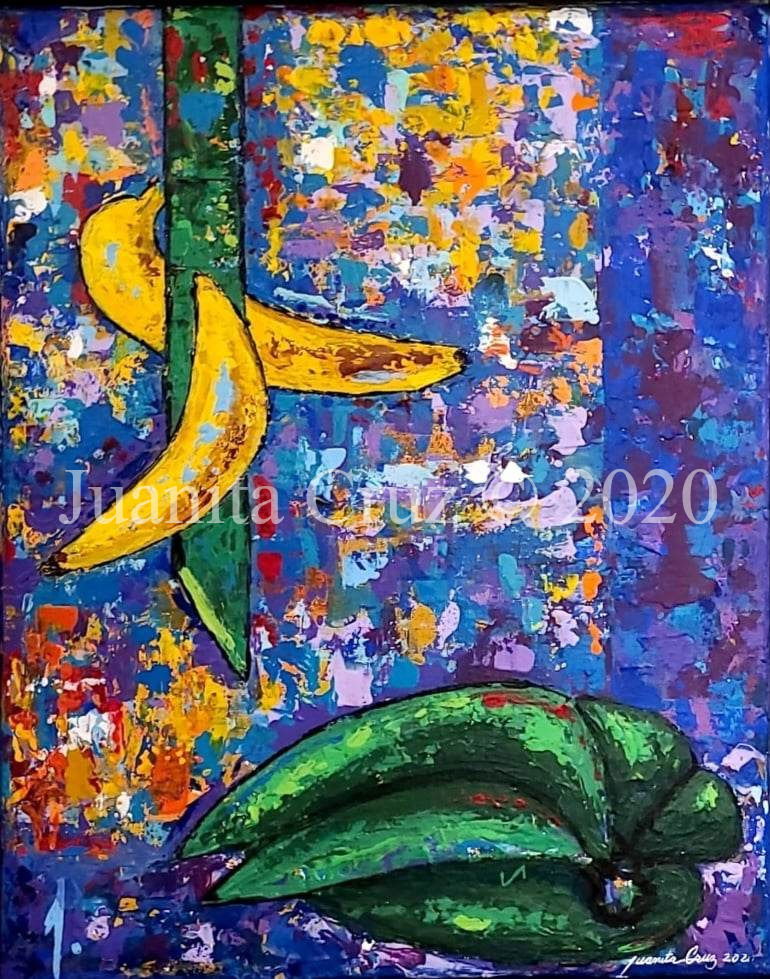 Díptico “Plátanos en la ventana”#2 © 2020