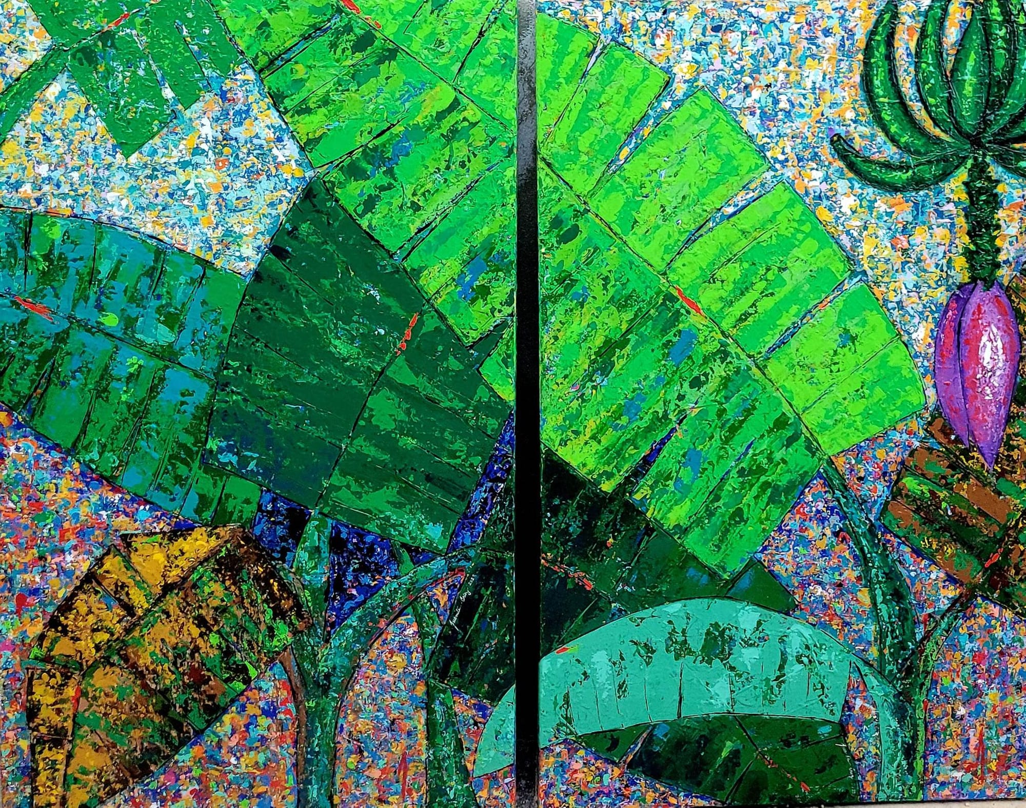 Díptico”El platanal 2” © 2023