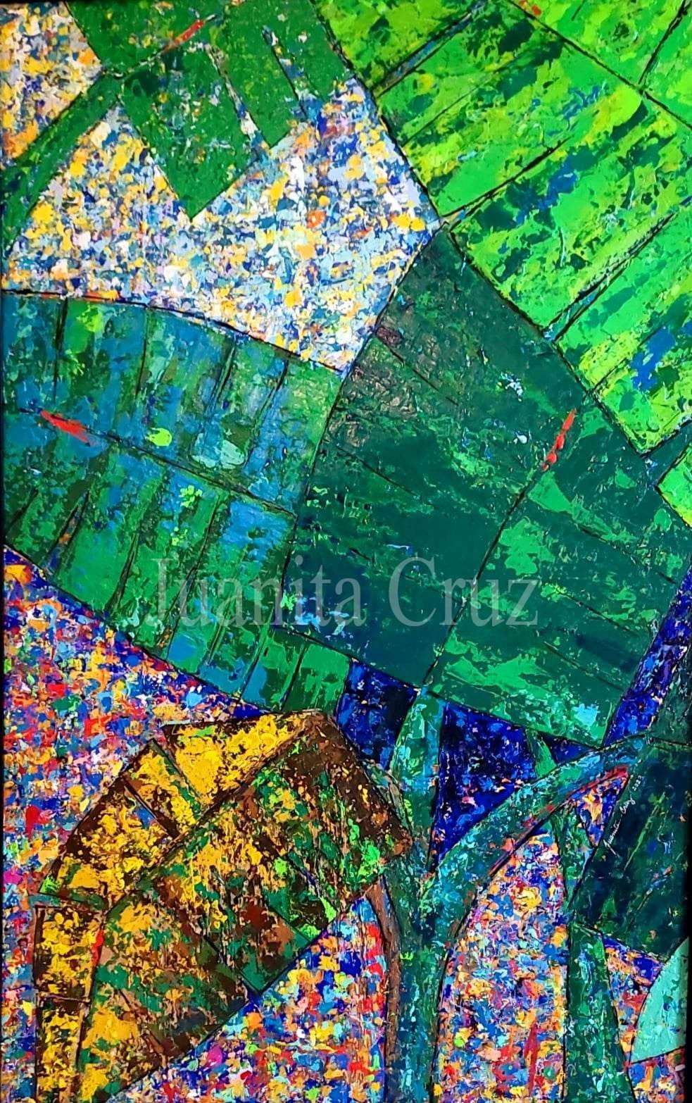 Díptico”El platanal 2”  © 2023 (Lado izquierdo)