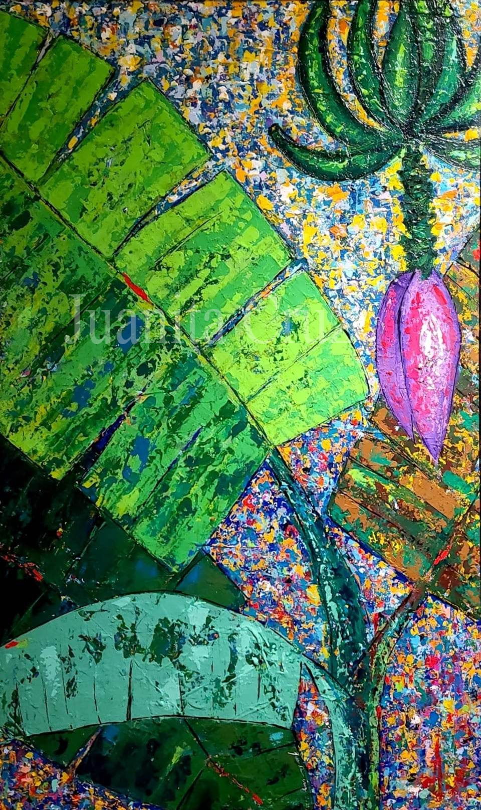 Díptico”El platanal 2”  © 2023 (Lado derecho)