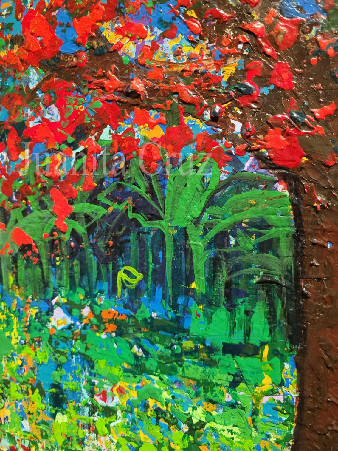 "Flamboyán rojo" (detalle)