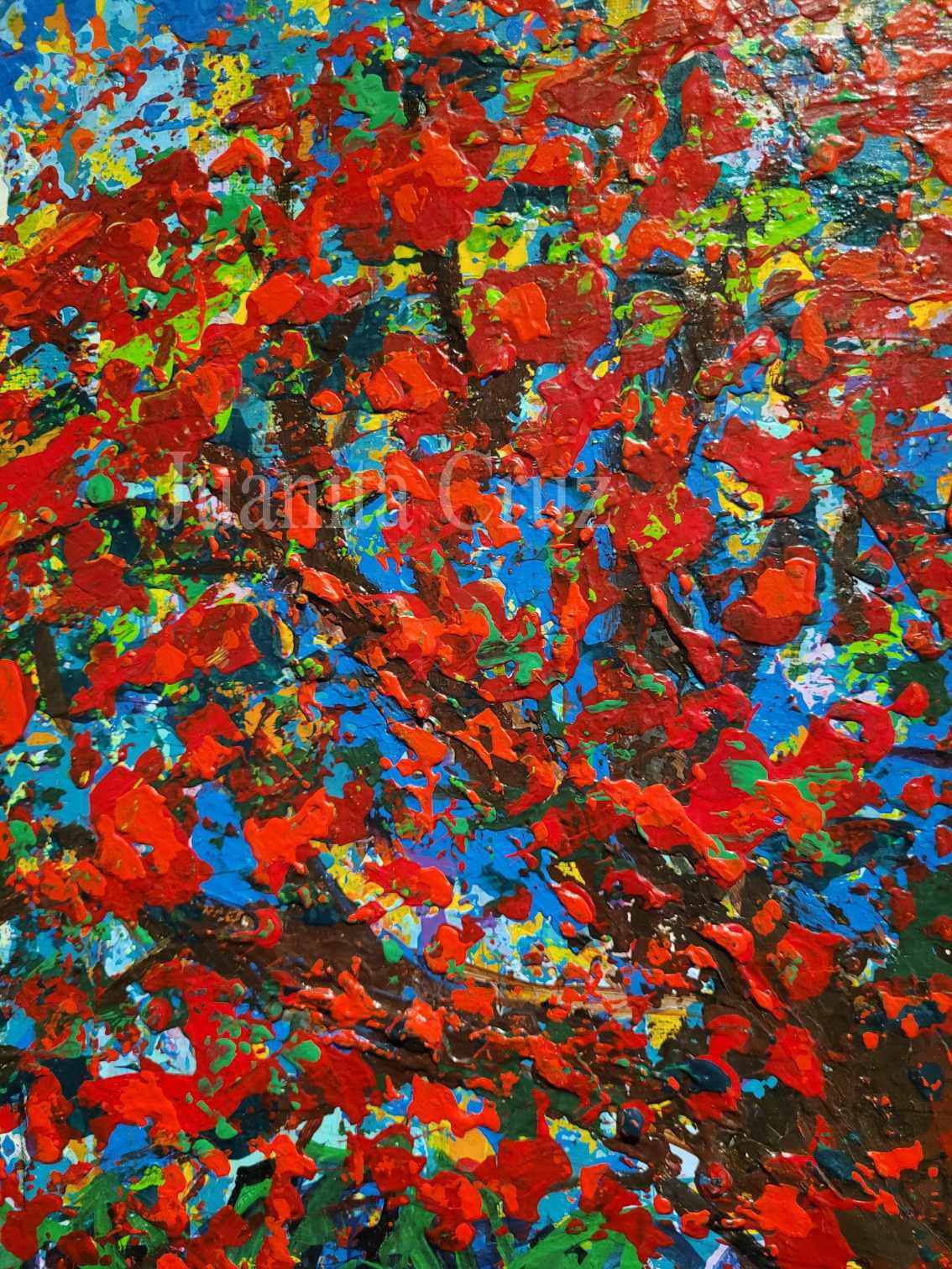 "Flamboyán rojo" (detalle)