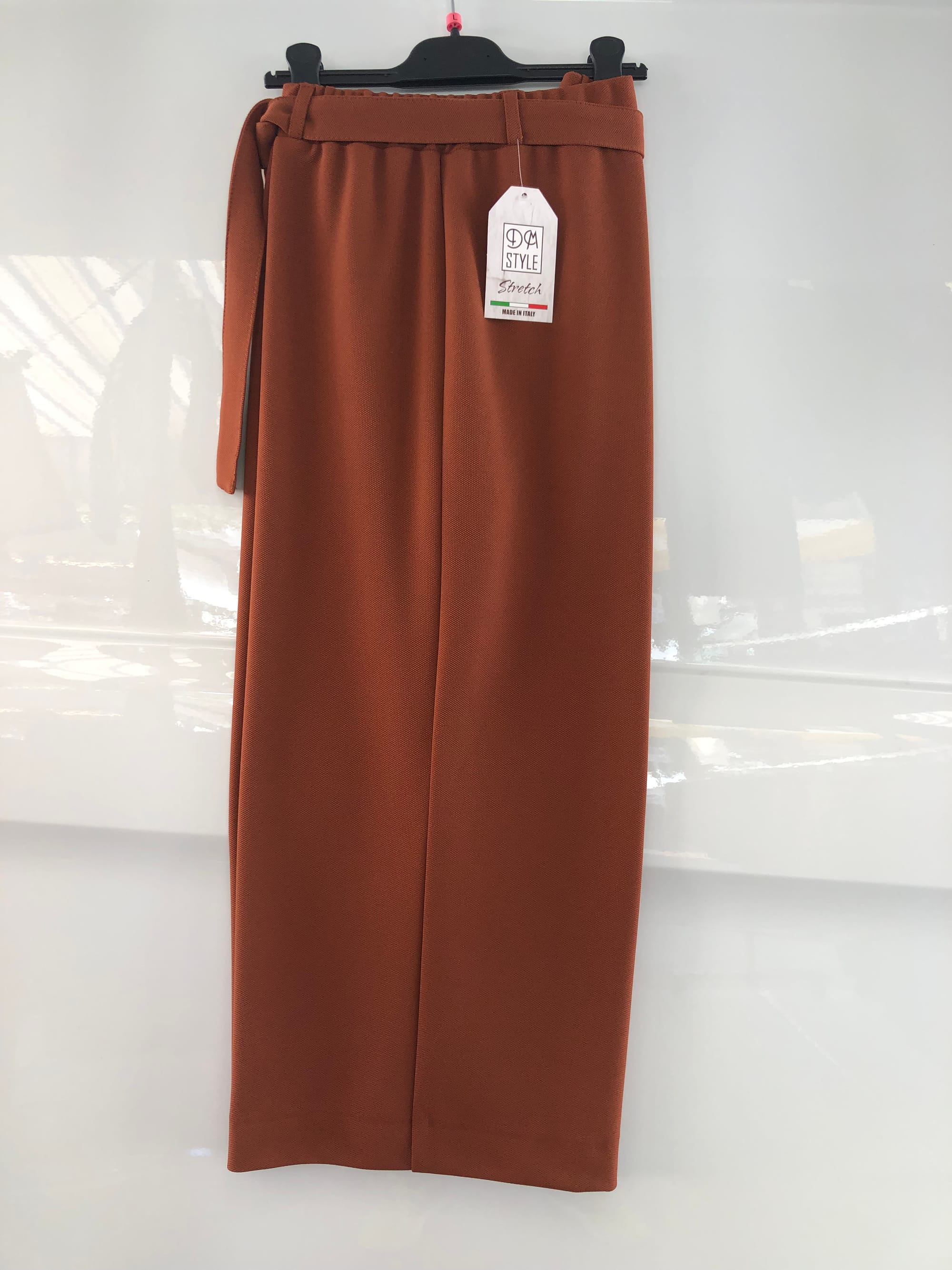 pantalone gaucho nero - verde - bruciato