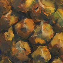 Pineapple- Oil on canvas/ Detail