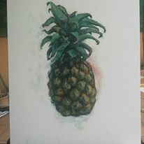 Pineapple/ Oil on canvas