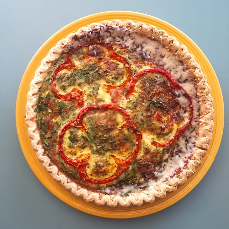 Roasted Red Pepper Spinach Provolone