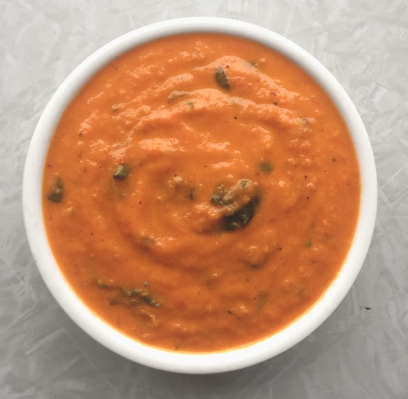 Roasted Tomato & Spinach Bisque