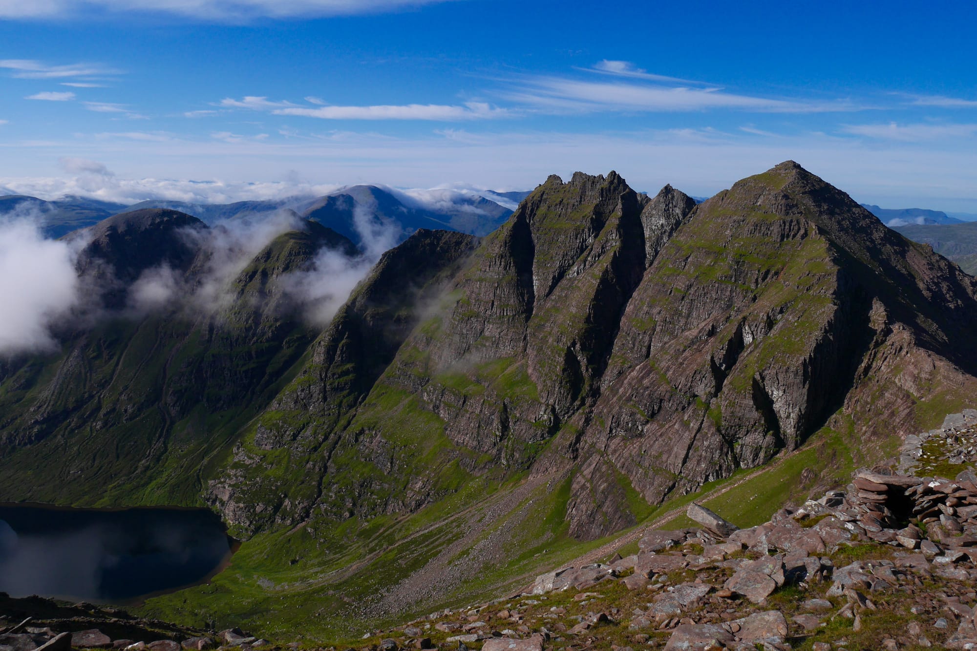 Sgurr Fiona & Corrag Buidhe from Bidean a' Ghlas Thuill, An Teallach