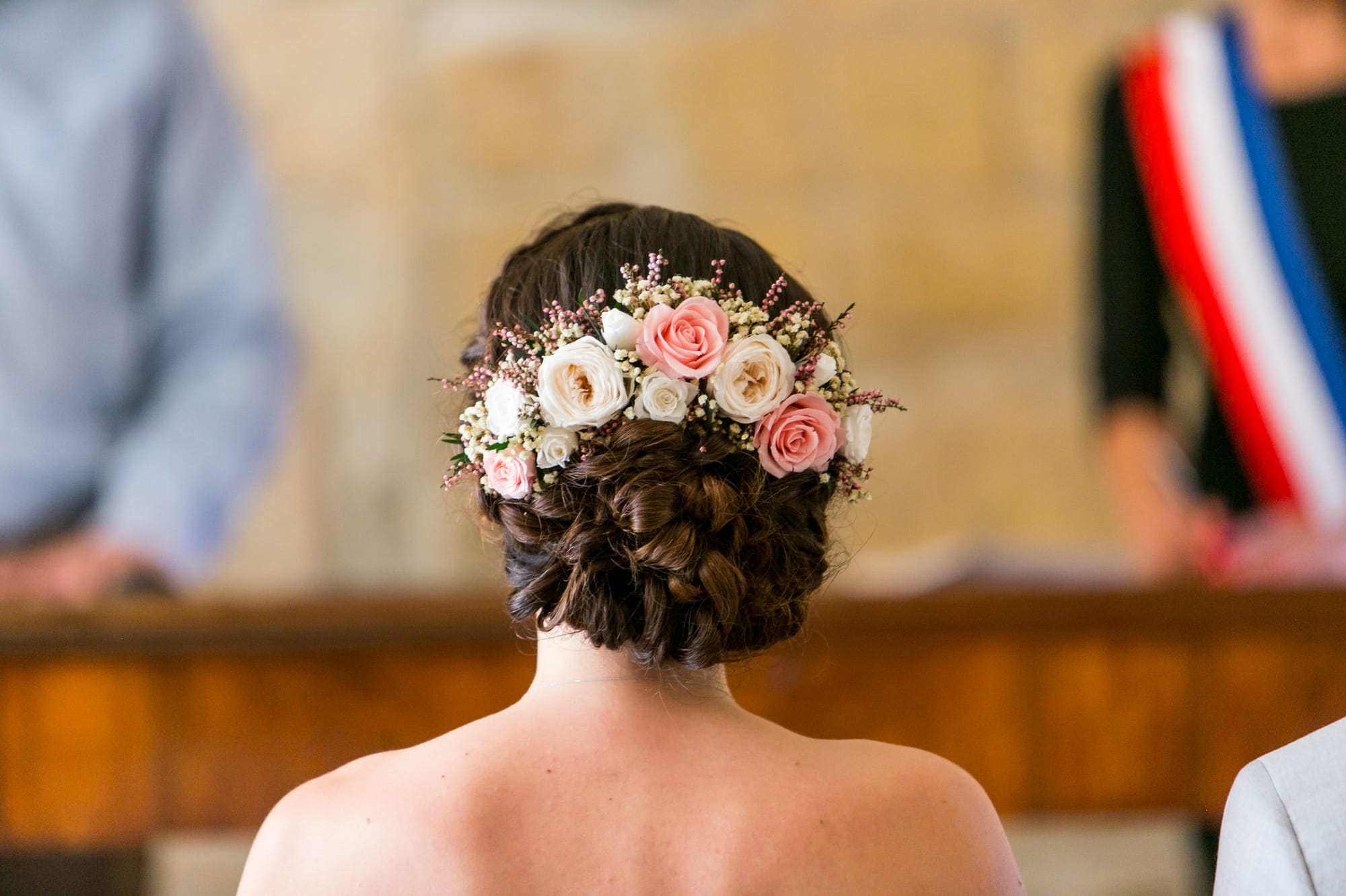 Coiffure mariage chignon bas princesse romantique