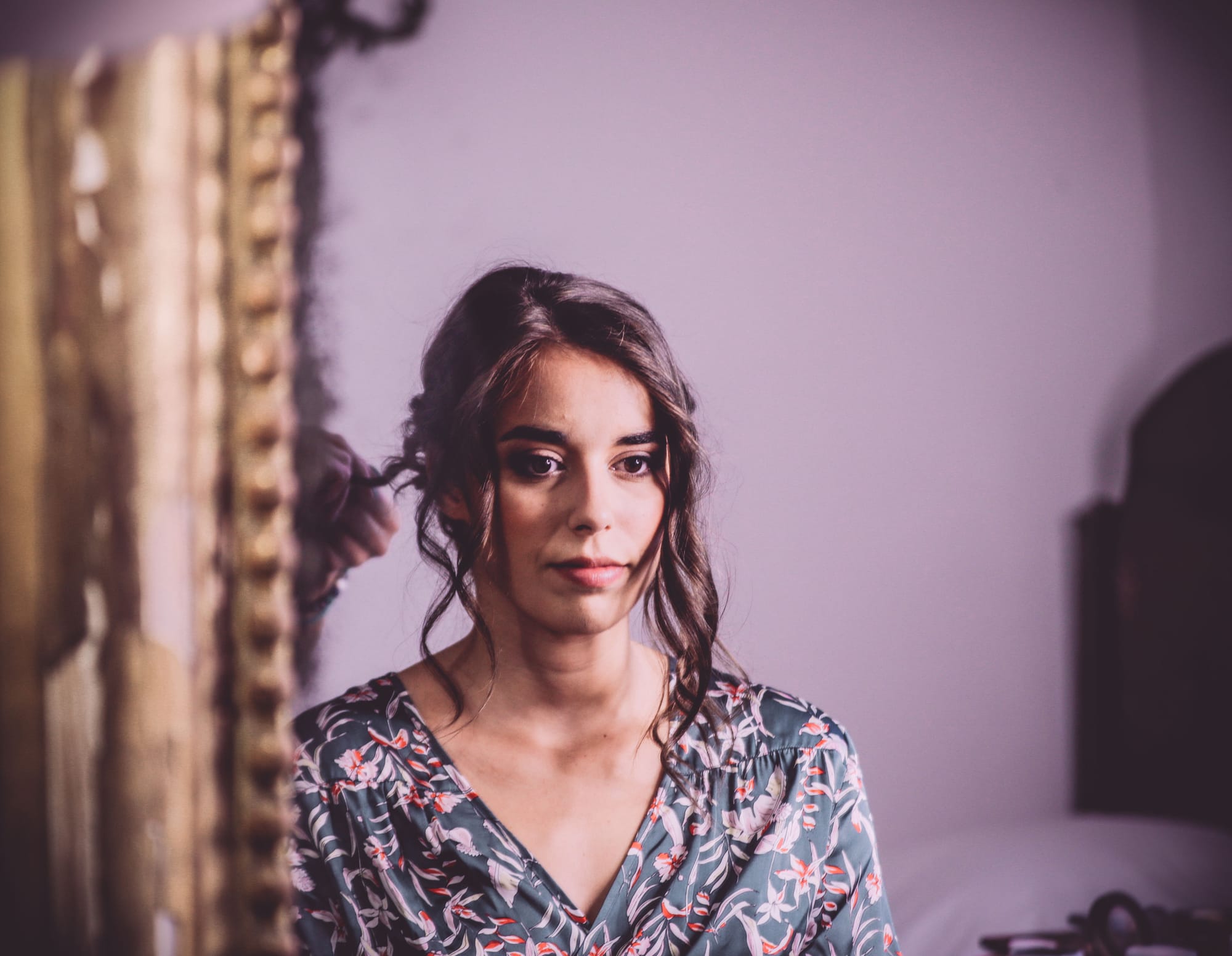 Coiffure et maquillage mariée bohème