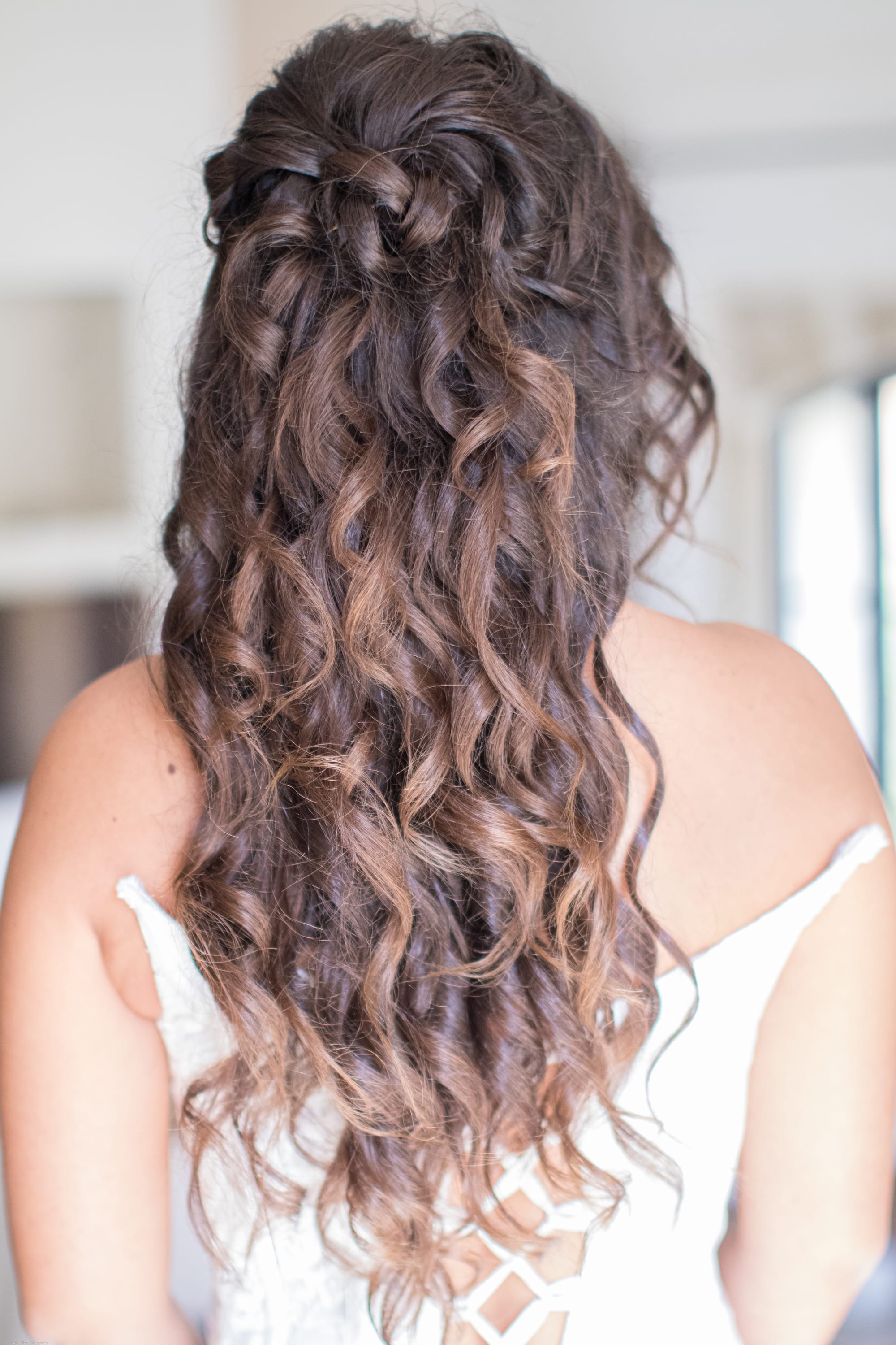 Coiffure wavy mariée