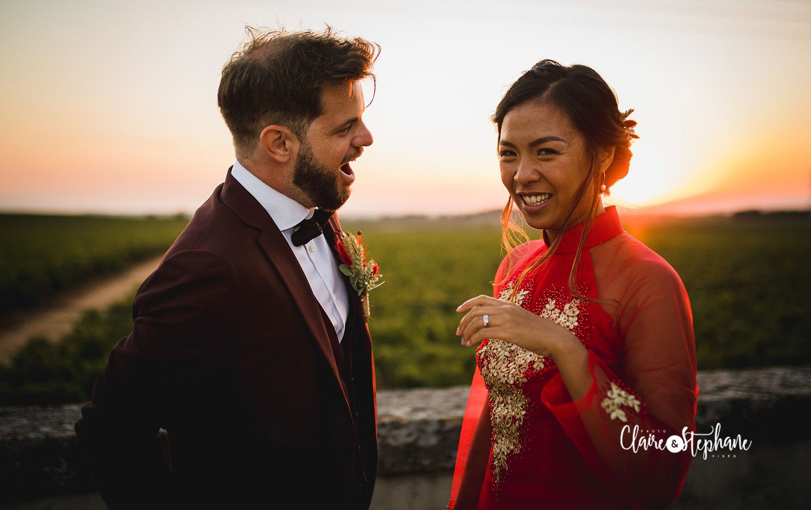 Mise en beauté naturelle mariage asiatique