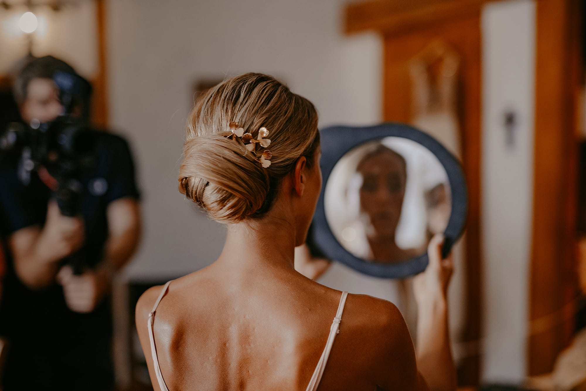 Chignon bas mariage élégant