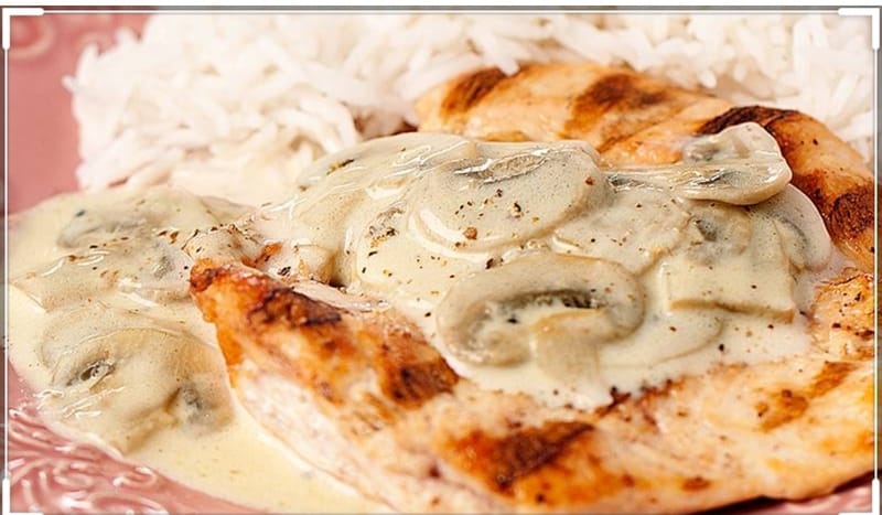 Bifinhos de perú com cogumelos