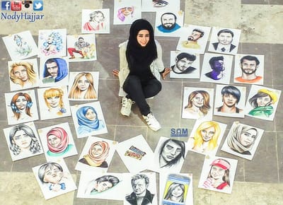 الفنانة الشابة نادرة حجار.. خيال فني يجنح نحو مساحات غير مطروقة