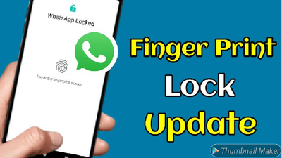 What's app fingerprint enable easy