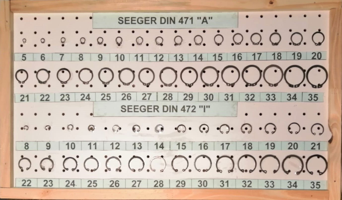 SEEGER DIN 471 "A" Y 472 "I"