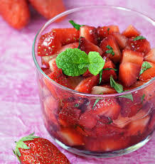 salade de fraise menthe