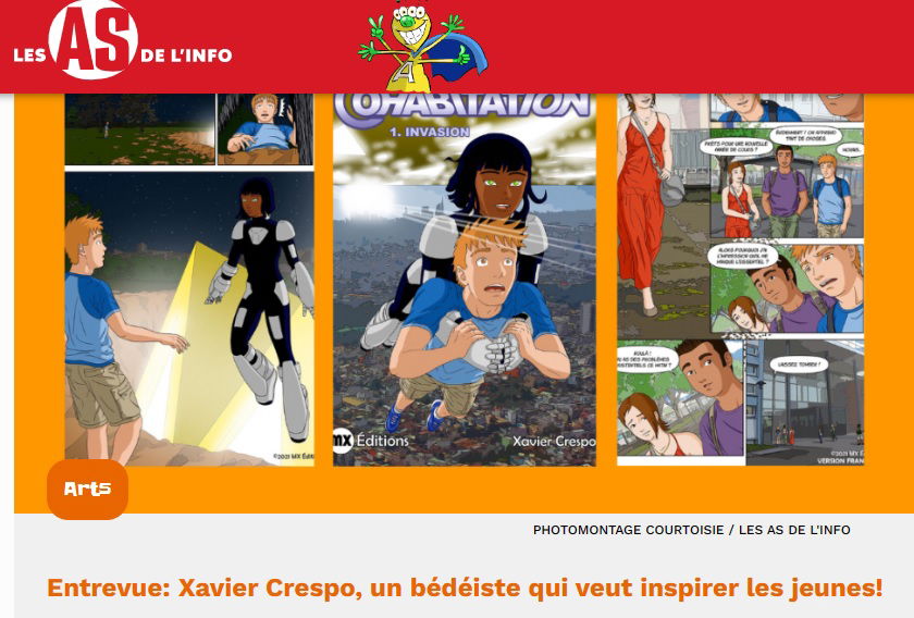 Interview: Xavier Crespo, a cartoonist who wants to inspire young people!