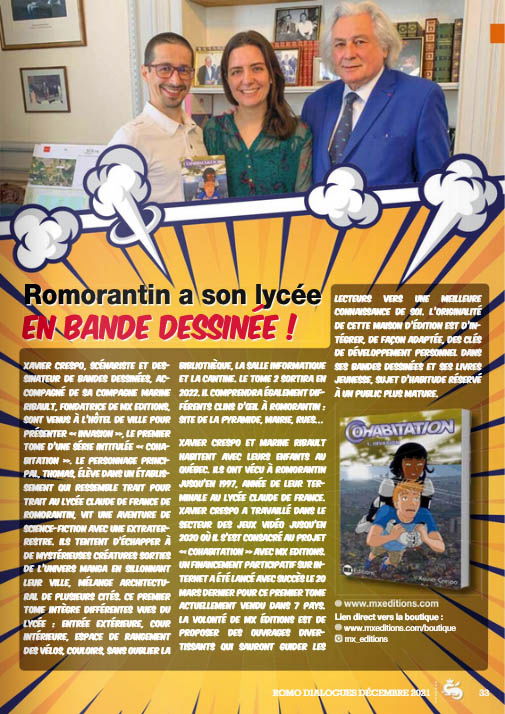 Romorantin a son lycée EN BANDE DESSINÉE !