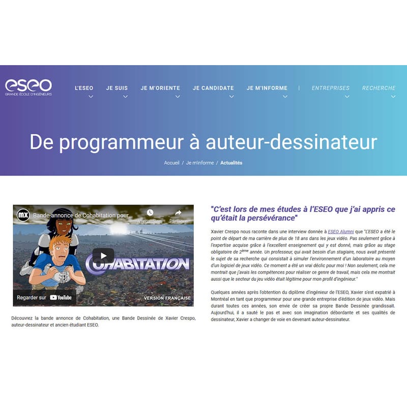 De Programmeur à Auteur-Dessinateur