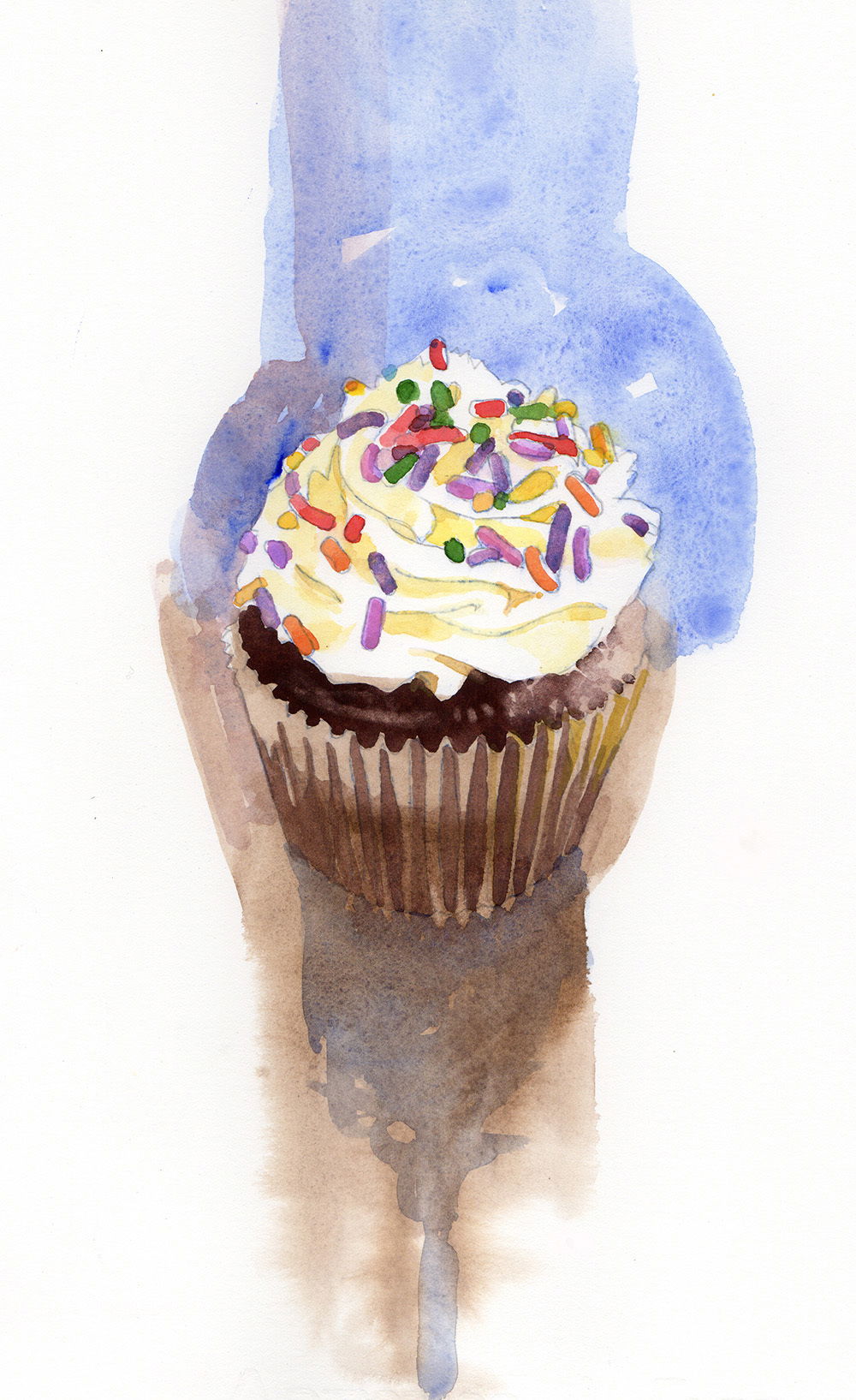 Chocolate Cupcake with Sprinkles