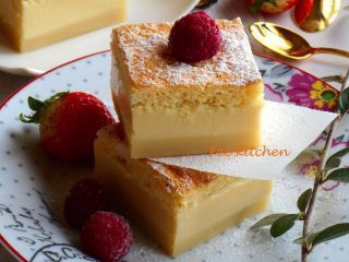 Gateau magique à la vanille.