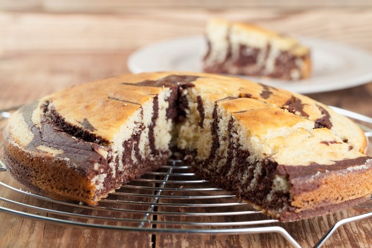 gateau marbré sans oeuf