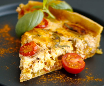 Tarte végétale aux légumes du soleil