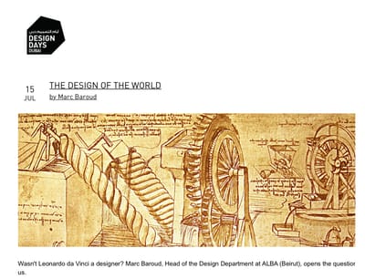 The Design of the World - Marc Baroud
