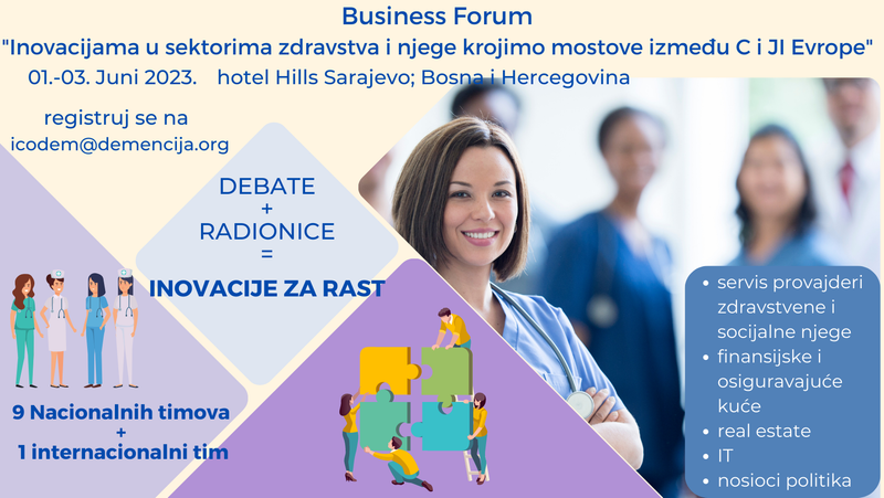 Biznis Forum "Inovacijama u sektorima zdravstva i njege krojimo mostove između Centralne i JI Evrope"