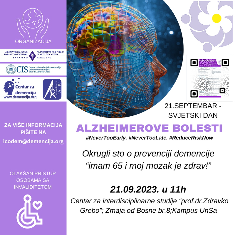 Okrugli sto o prevenciji demencije "imam 65 i moj mozak je zdrav"