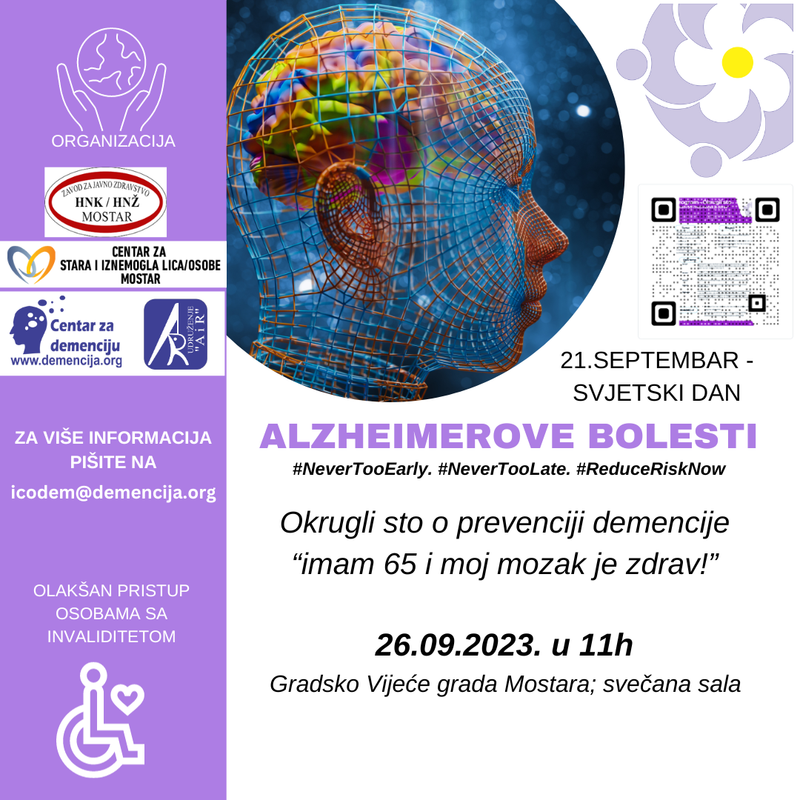 Okrugli sto o prevenciji demencije "imam 65 i moj mozak je zdrav"