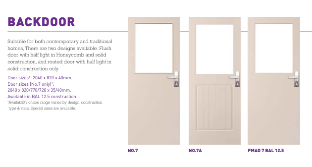 INTERNAL & EXTERNAL DESIGNER  DOORS STANDARD PRIMED DOORS