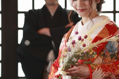 和装に合うブーケ