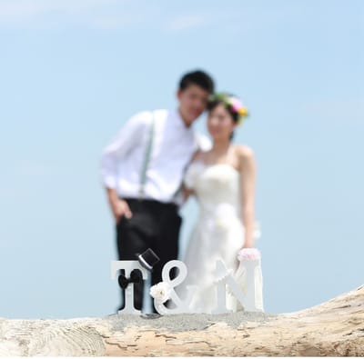 2人のイニシャル撮影