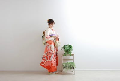 夏の成人式スタジオ撮影