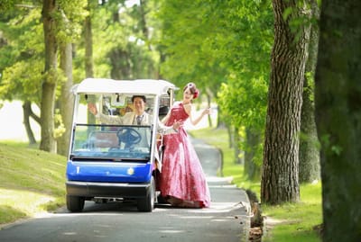 ゴルフ場ロケ撮影