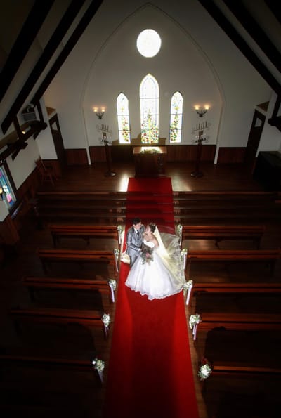 上から見るチャペル