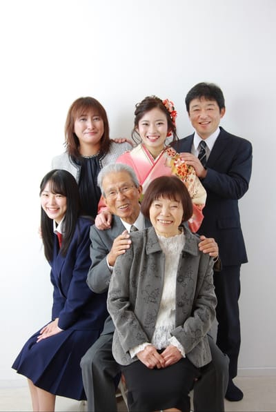 成人式は家族の記念