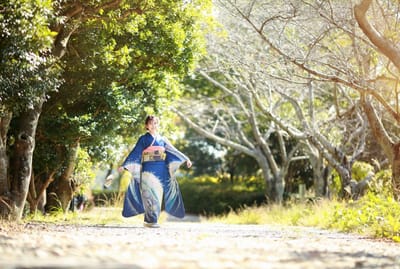 撮影を楽しむ 成人式